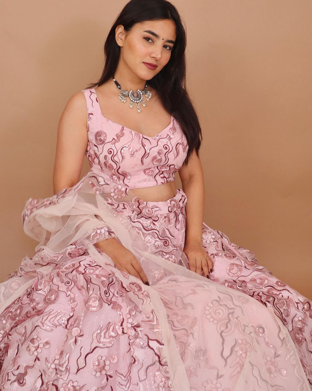 Pink Sangeet special lehenga