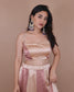 Two shade satin lehenga