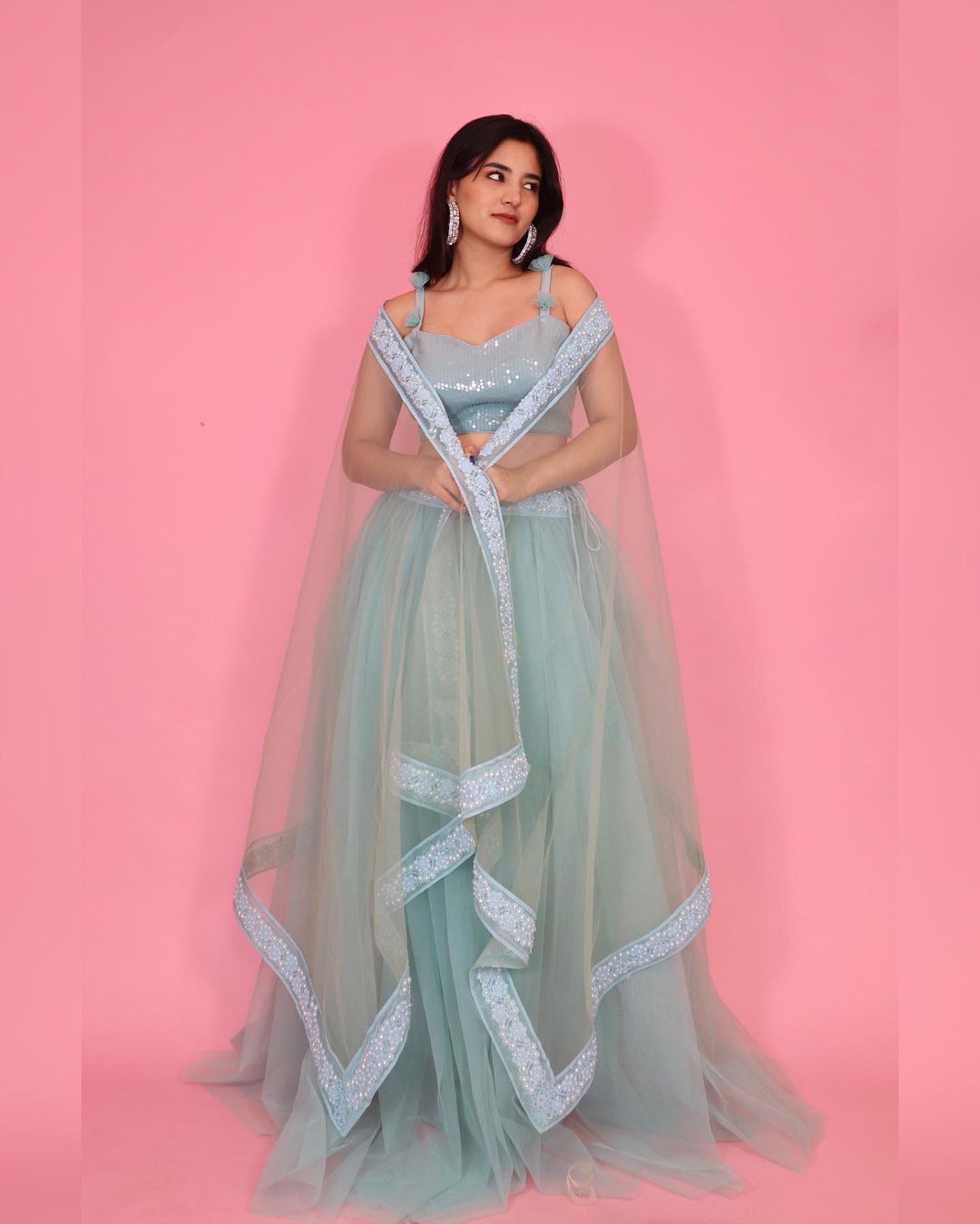 Powder Blue lehenga