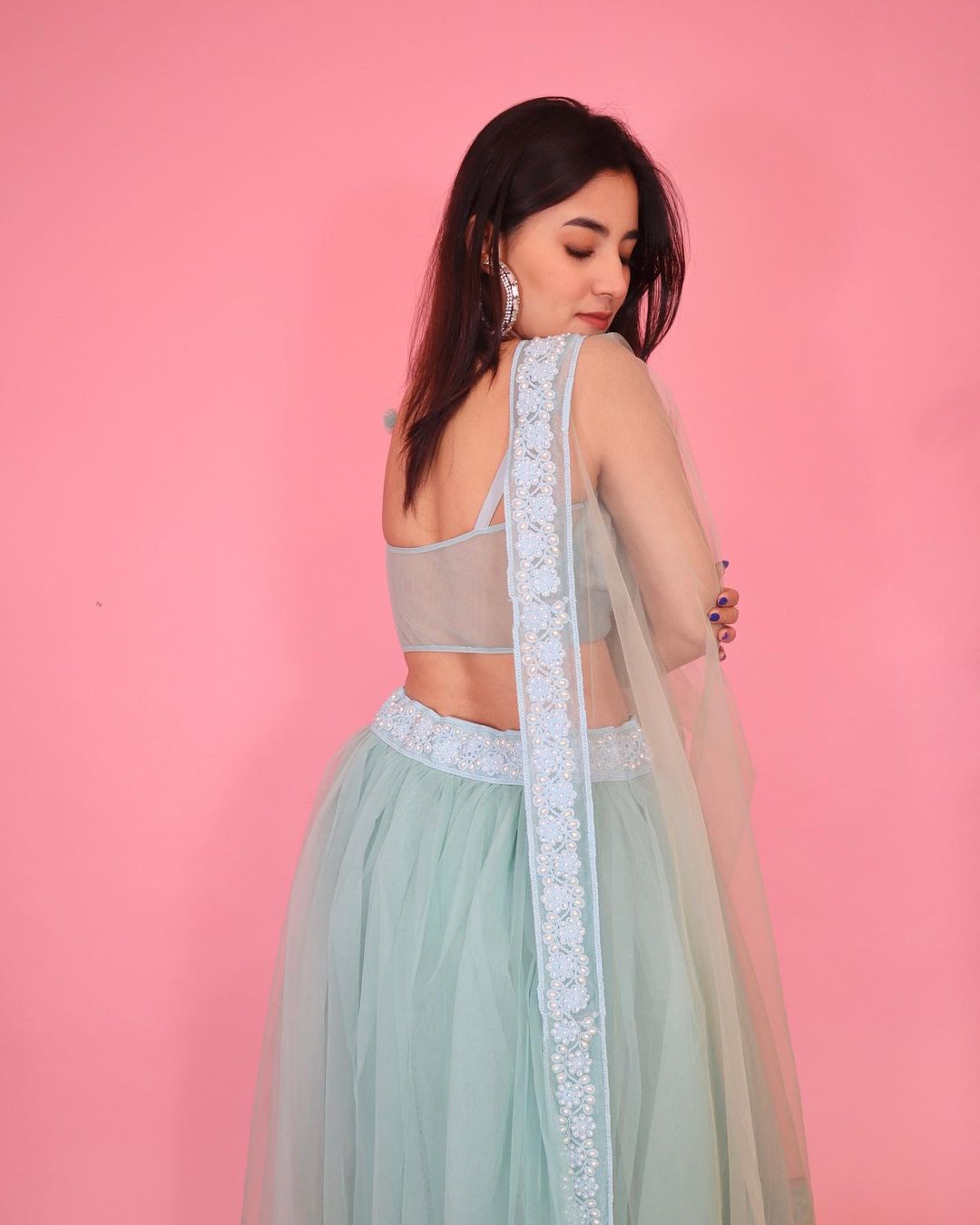 Powder Blue lehenga