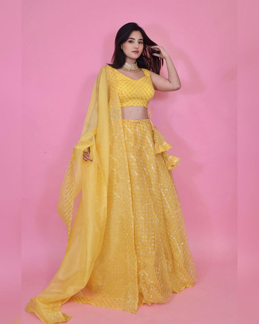 Sunflower lehenga