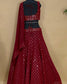 Maroon Mirror Lehenga