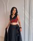 black rose lehenga