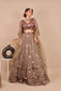 copper grey lehengas