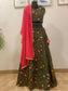 Green-Pink Lehenga