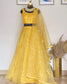 Yellow Three Layer Lehenga