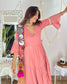 Pink Angrakha Dress